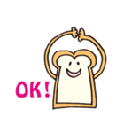食パンのスタンプです。（個別スタンプ：5）