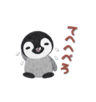 ペンギンのアップリケ01（個別スタンプ：13）
