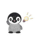 ペンギンのアップリケ01（個別スタンプ：21）