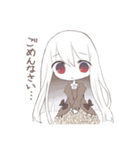 アルビノ娘（個別スタンプ：4）