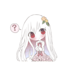 アルビノ娘（個別スタンプ：13）