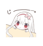 アルビノ娘（個別スタンプ：18）