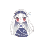 アルビノ娘（個別スタンプ：24）