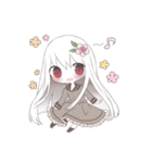 アルビノ娘（個別スタンプ：33）
