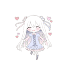 アルビノ娘（個別スタンプ：35）