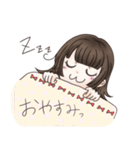 姫カット女子の日常スタンプ（個別スタンプ：2）