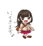 姫カット女子の日常スタンプ（個別スタンプ：3）
