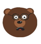 I Love Brown Teddy Bear Baby（個別スタンプ：1）