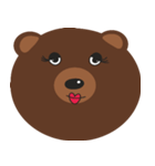 I Love Brown Teddy Bear Baby（個別スタンプ：3）