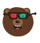 I Love Brown Teddy Bear Baby（個別スタンプ：6）