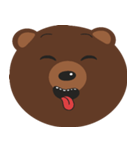 I Love Brown Teddy Bear Baby（個別スタンプ：7）