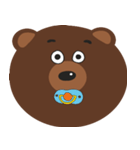 I Love Brown Teddy Bear Baby（個別スタンプ：10）