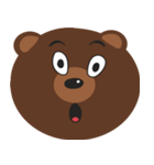 I Love Brown Teddy Bear Baby（個別スタンプ：13）