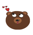 I Love Brown Teddy Bear Baby（個別スタンプ：23）