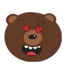 I Love Brown Teddy Bear Baby（個別スタンプ：24）