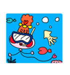 ふうせん型宇宙人「ふわ子」（個別スタンプ：32）