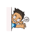 iBlue @Man Town (in English)（個別スタンプ：1）