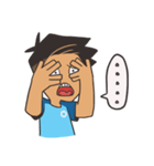 iBlue @Man Town (in English)（個別スタンプ：19）