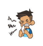 iBlue @Man Town (in English)（個別スタンプ：25）