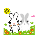 Rabbit Der ＆ Apple say auspicious words（個別スタンプ：13）