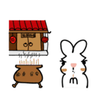 Rabbit Der ＆ Apple say auspicious words（個別スタンプ：27）