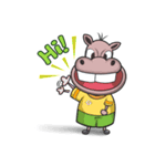 Gipopo and Deroro, hippo and deer friend（個別スタンプ：1）