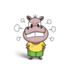 Gipopo and Deroro, hippo and deer friend（個別スタンプ：4）