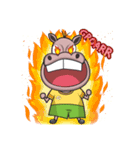 Gipopo and Deroro, hippo and deer friend（個別スタンプ：6）