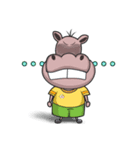 Gipopo and Deroro, hippo and deer friend（個別スタンプ：9）