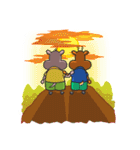 Gipopo and Deroro, hippo and deer friend（個別スタンプ：37）