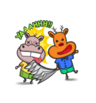 Gipopo and Deroro, hippo and deer friend（個別スタンプ：38）