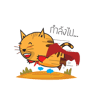 Cat Thongtha Cartoon（個別スタンプ：15）