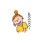 毎日頑張る女の子（個別スタンプ：3）