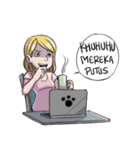 Cewek Medsos（個別スタンプ：19）