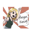 Cewek Medsos（個別スタンプ：32）