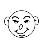 Mo Fi Chang - Emoji round face（個別スタンプ：1）