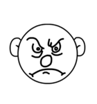 Mo Fi Chang - Emoji round face（個別スタンプ：4）