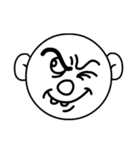 Mo Fi Chang - Emoji round face（個別スタンプ：6）