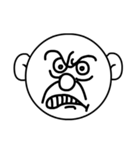 Mo Fi Chang - Emoji round face（個別スタンプ：7）