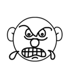 Mo Fi Chang - Emoji round face（個別スタンプ：8）