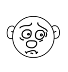 Mo Fi Chang - Emoji round face（個別スタンプ：9）