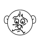 Mo Fi Chang - Emoji round face（個別スタンプ：10）