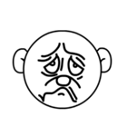 Mo Fi Chang - Emoji round face（個別スタンプ：11）