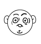 Mo Fi Chang - Emoji round face（個別スタンプ：16）