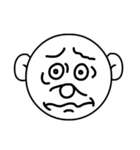 Mo Fi Chang - Emoji round face（個別スタンプ：17）