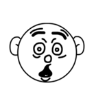 Mo Fi Chang - Emoji round face（個別スタンプ：22）