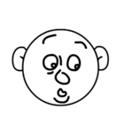 Mo Fi Chang - Emoji round face（個別スタンプ：23）