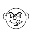 Mo Fi Chang - Emoji round face（個別スタンプ：24）
