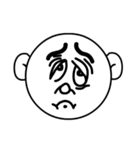 Mo Fi Chang - Emoji round face（個別スタンプ：25）
