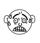 Mo Fi Chang - Emoji round face（個別スタンプ：30）